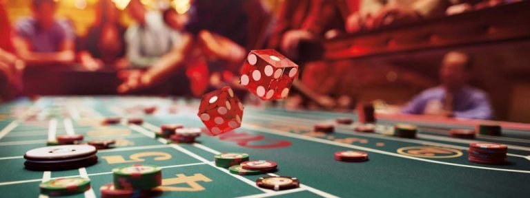 Live casino dealer studio with professional hosts and multi-camera setup